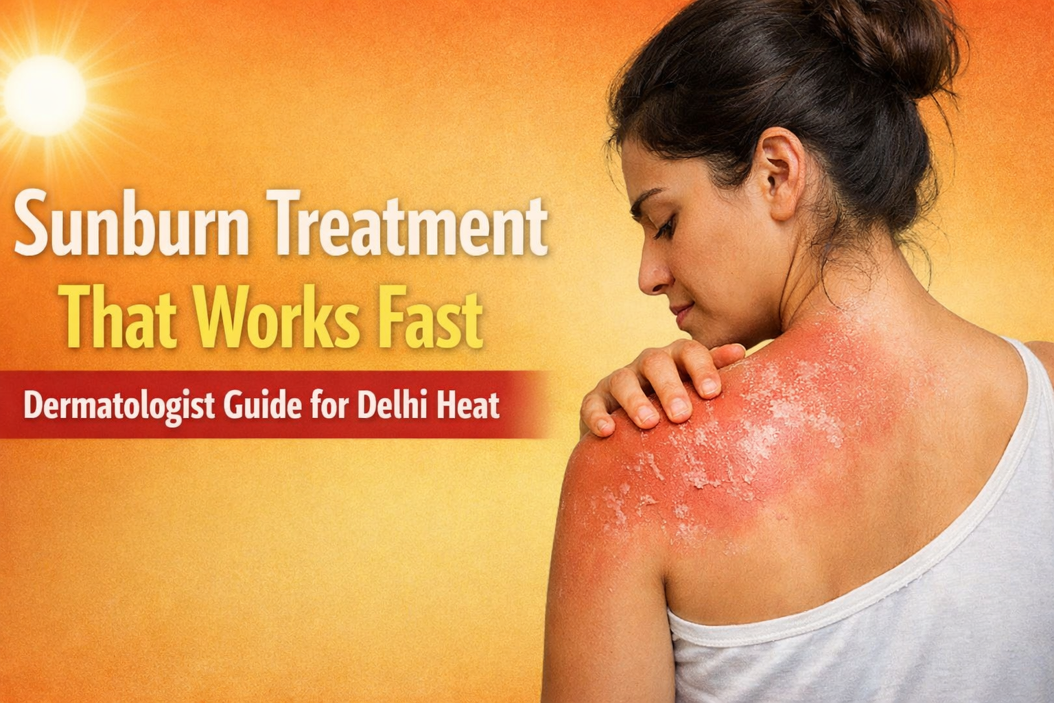 Sunburn Treatment That Works Fast Dermatologist Guide for Delhi Heat